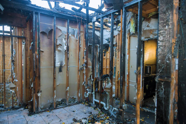 Professional Fire Damage Restoration technician working in Baldwin, LA